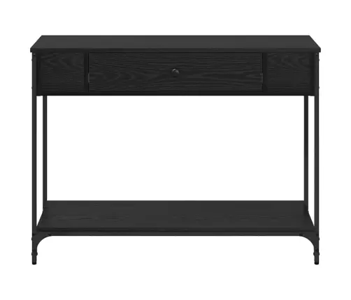 Konsoles Galds Melns Ozols 100 X 34.5 X 75 Cm Inženierijas Koks Vidaxl