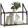 Sienas Plaukts Vecs Koks 60 X 21 X 51 Cm Inženierijas Koks Vidaxl