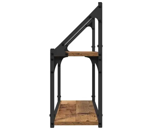 Sienas Plaukts Vecs Koks 60 X 21 X 51 Cm Inženierijas Koks Vidaxl