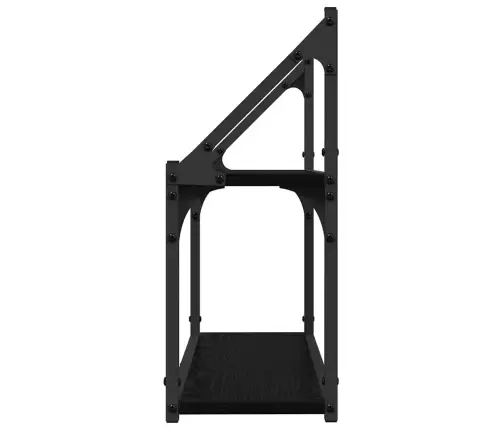 Sieninė Lentyna Juoda Ąžuolo 60 X 21 X 51 Cm Apdirbta Mediena