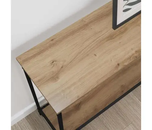 Konsolinis Stalas Su Lentyna Artisano Ąžuolo 101 X 30.5 X 75 Cm