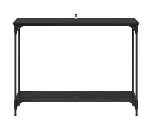 Konsoles Galds Melns Ozols 101 X 30.5 X 75 Cm Inženierijas Koks Vidaxl
