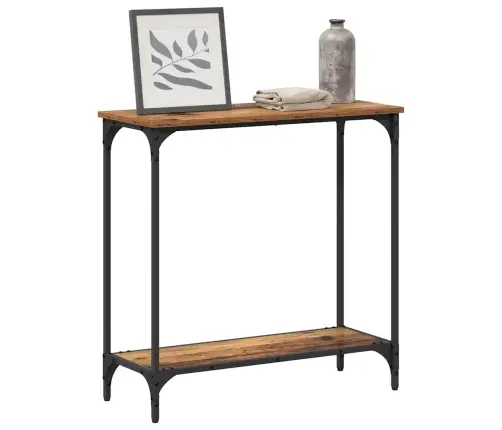 Konsoles Galds Vecs Koks 75 X 30.5 X 75 Cm Inženierijas Koks Vidaxl Konsoles Galds Vecs Koks 75 X 30.5 X 75 Cm Inženierijas Koks Vidaxl