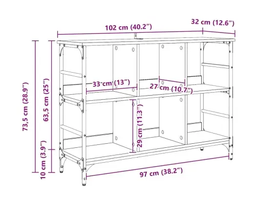 Kabalas Juoda 102 X 32 X 73.5 Cm Apdirbta Mediena
