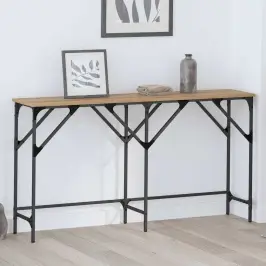 Konsoollaud Käsitöötamm 140 X 29 X 75 Cm Tehispuit