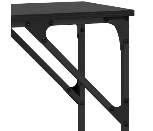 Konsoles Galds Melns Ozols 140 X 29 X 75 Cm Inženierijas Koks Vidaxl