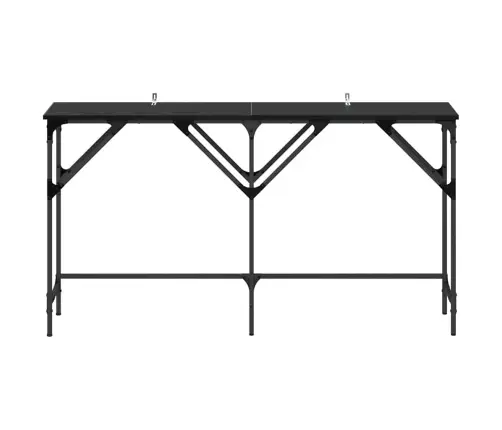 Konsoles Galds Melns Ozols 140 X 29 X 75 Cm Inženierijas Koks Vidaxl