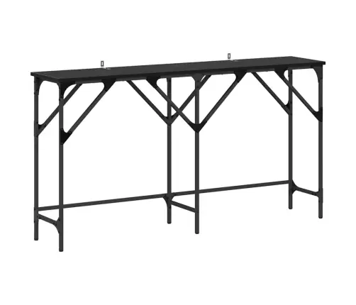 Konsoles Galds Melns Ozols 140 X 29 X 75 Cm Inženierijas Koks Vidaxl