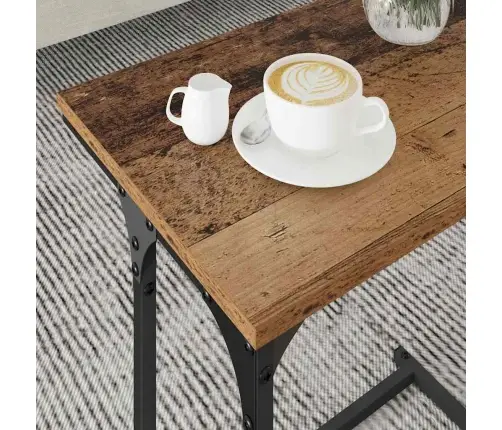 Iekšējais Kafijas Galds 3 Pcs Vecs Koks 50.5 X 35 X 53 Cm Vidaxl