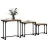 Pesastatav Kohvilaua 3 Pcs Käsitöötamm 50.5 X 35 X 53 Cm