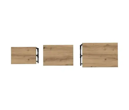 Pesastatav Kohvilaua 3 Pcs Käsitöötamm 50.5 X 35 X 53 Cm
