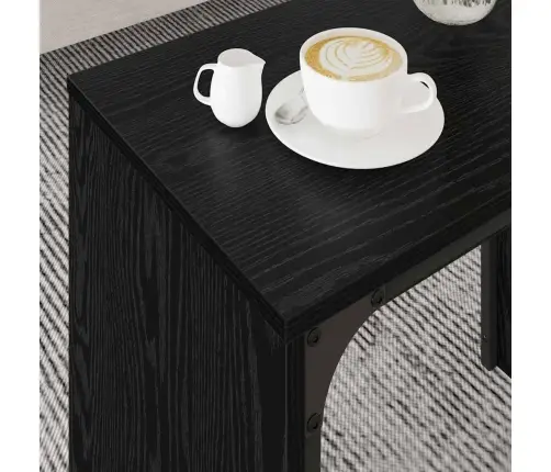 Kohvilaud 3 Pcs Must Tamm Tehispuit