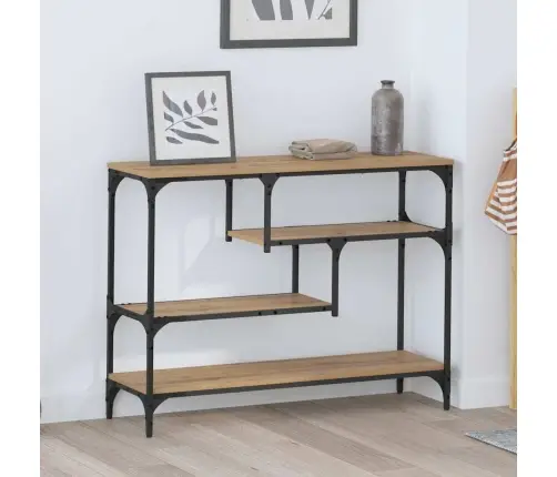 Konsolinis Stalas Su Lentyna Artisano Ąžuolo 100 X 30 X 75 Cm