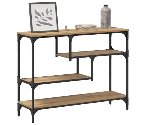 Konsolinis Stalas Su Lentyna Artisano Ąžuolo 100 X 30 X 75 Cm