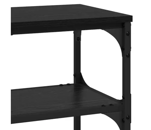 Konsoles Galds Melns Ozols 100 X 30 X 75 Cm Inženierijas Koks Vidaxl