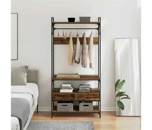 Skapis Vecs Koks 89 X 39 X 184.5 Cm Inženierijas Koks Vidaxl