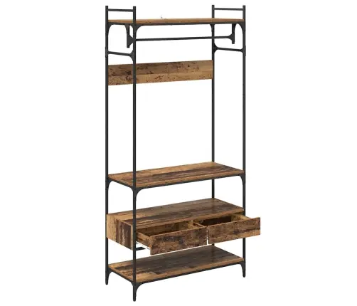 Skapis Vecs Koks 89 X 39 X 184.5 Cm Inženierijas Koks Vidaxl