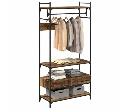 Skapis Vecs Koks 89 X 39 X 184.5 Cm Inženierijas Koks Vidaxl