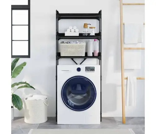 Veļas Mašīnas Plaukts 67 X 25 X 163 Cm Inženierijas Koks Vidaxl