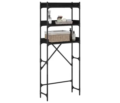 Veļas Mašīnas Plaukts 67 X 25 X 163 Cm Inženierijas Koks Vidaxl