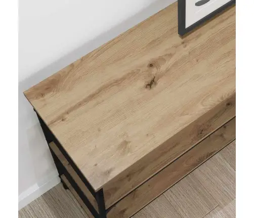 Konsoles Galds Ar Plauktu Amatnieku Ozola 100 X 32 X 75 Cm Vidaxl