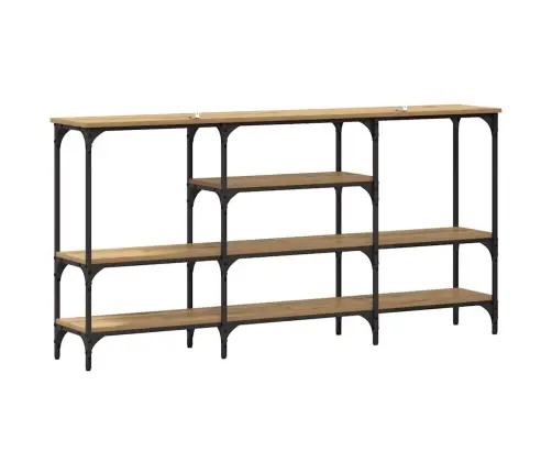 Konsolinis Stalas Su Lentyna Artisano Ąžuolo 160 X 29 X 80 Cm