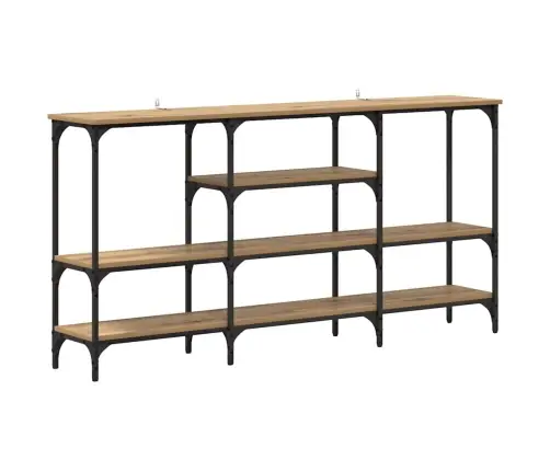 Konsolinis Stalas Su Lentyna Artisano Ąžuolo 160 X 29 X 80 Cm