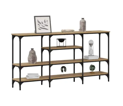 Konsolinis Stalas Su Lentyna Artisano Ąžuolo 160 X 29 X 80 Cm