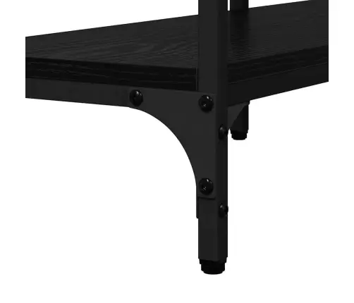 Konsoles Galds Melns Ozols 160 X 29 X 80 Cm Inženierijas Koks Vidaxl