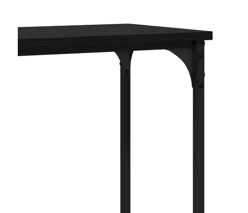 Konsoles Galds Melns Ozols 160 X 29 X 80 Cm Inženierijas Koks Vidaxl