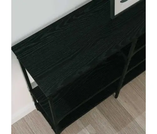 Konsoles Galds Melns Ozols 160 X 29 X 80 Cm Inženierijas Koks Vidaxl
