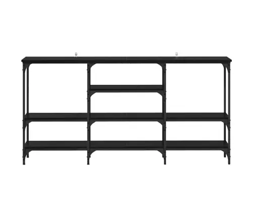 Konsoles Galds Melns Ozols 160 X 29 X 80 Cm Inženierijas Koks Vidaxl