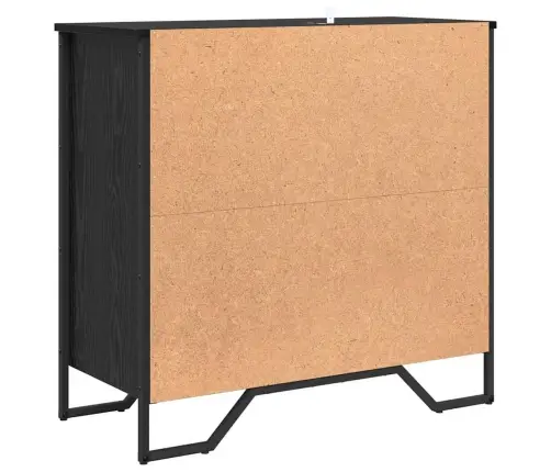 Kõide Sahtliga Must Tamm 79.5 X 35.5 X 74.5 Cm Tehispuit