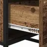 Puse Ar Atvilktni Vecs Koks 35.5 X 35 X 76 Cm Inženierijas Koks Vidaxl