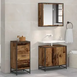 Puse Ar Atvilktni Vecs Koks 35.5 X 35 X 76 Cm Inženierijas Koks Vidaxl