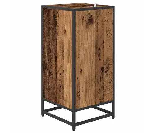 Puse Ar Atvilktni Vecs Koks 35.5 X 35 X 76 Cm Inženierijas Koks Vidaxl