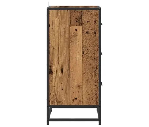 Puse Ar Atvilktni Vecs Koks 35.5 X 35 X 76 Cm Inženierijas Koks Vidaxl