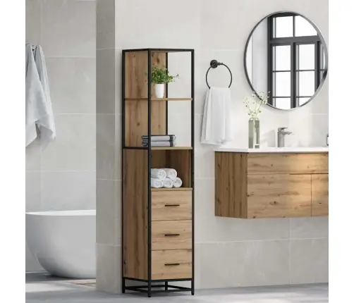 Vannas Istabas Skapītis Amatnieku Ozola 35 X 37.5 X 166 Cm Vidaxl Vannas Istabas Skapītis Amatnieku Ozola 35 X 37.5 X 166 Cm Vidaxl