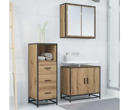 Vannitoa Kapp Sahtliga Käsitöötamm 35 X 37.5 X 100 Cm Tehispuit Vannitoa Kapp Sahtliga Käsitöötamm 35 X 37.5 X 100 Cm Tehispuit