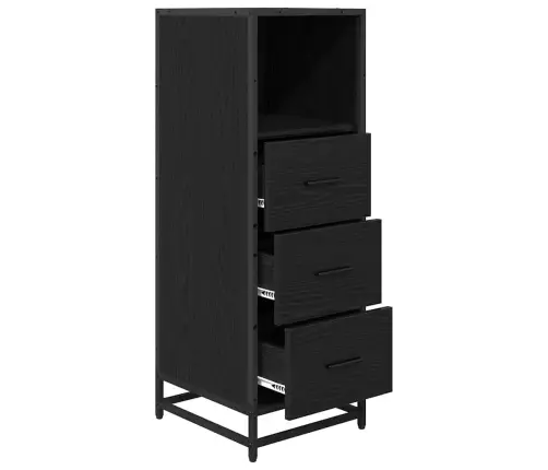 Vonios Baldų Rinkinys Juodas Ąžuolas 35 X 37,5 X 100 Cm