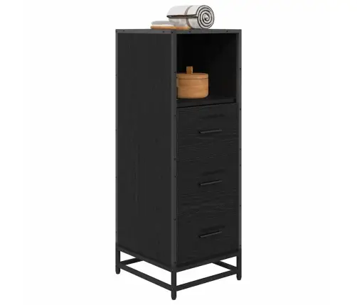 Vonios Baldų Rinkinys Juodas Ąžuolas 35 X 37,5 X 100 Cm