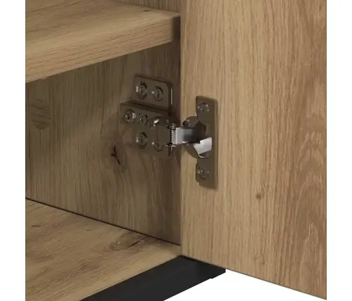 Vannas Istabas Spoguļu Skapis Amatnieku Ozola 65 X 20 X 60 Cm Vidaxl