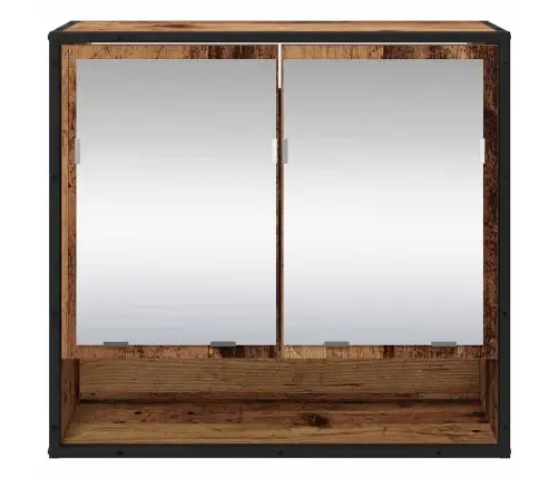 Vannas Istabas Spoguļu Skapis Vecs Koks 65 X 20 X 60 Cm Vidaxl