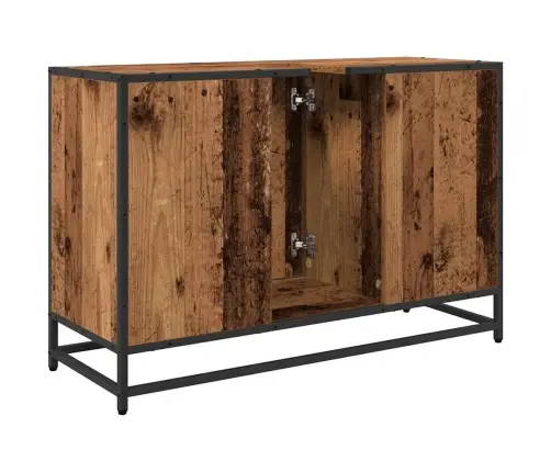 Vonios Kriauklės Spinta Su Lentyna Sena Mediena 90 X 33 X 60 Cm Vonios Kriauklės Spinta Su Lentyna Sena Mediena 90 X 33 X 60 Cm