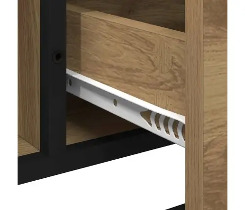 Vannas Istabas Izlietnes Skapītis Ar Atvilktni Amatnieku Ozola Vidaxl