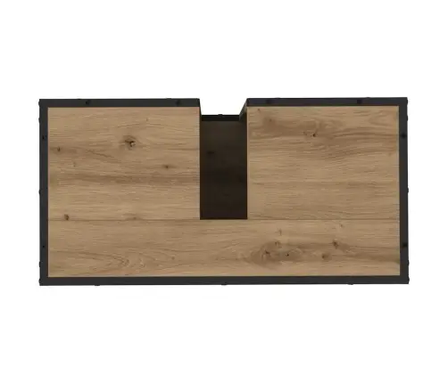 Vannas Istabas Izlietnes Skapītis Ar Plauktu Amatnieku Ozola Vidaxl