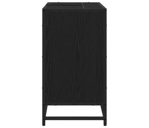 Vannas Istabas Izlietnes Skapītis Melns Ozols 65 X 33 X 60 Cm Vidaxl