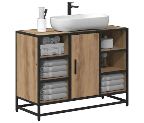 Vonios Spintelė Su Lentyna Amatininkų Ąžuolas 80 X 33 X 60 Cm