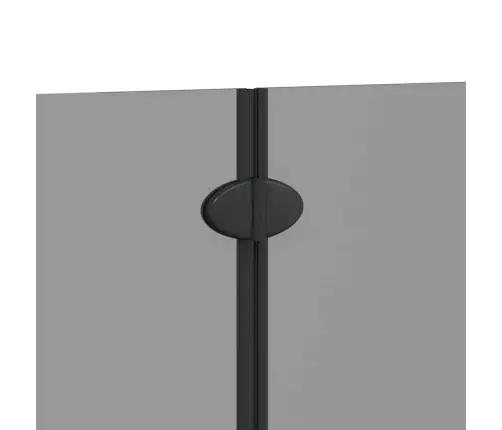 Duši Kest Must 130 X 138 Cm Esg Klaas Ja Alumiinium