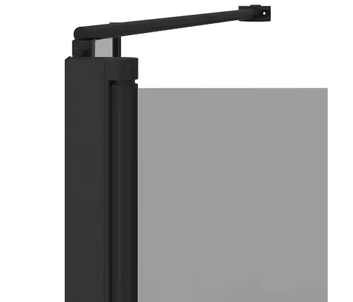 Dušas Apdare Melna 120 X 68 X 130 Cm Esg Stikls Un Alumīnijs Vidaxl